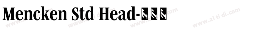 Mencken Std Head字体转换